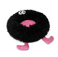 Plush pet bed nest in black, pink or yellow for small dogs up to 10kg