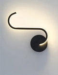 LED reading wall light aluminium petal shade 120x220x70mm white light style