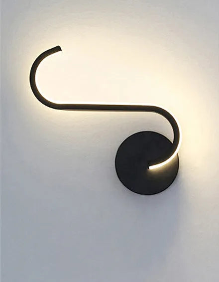 LED reading wall light aluminium petal shade 120x220x70mm white light style