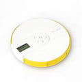 Blue 7-compartment electronic pill dispenser with digital alarm clock display