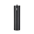 Black aluminium alloy portable power bank charging handle with integrated carry handle.