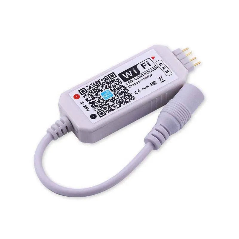 White WiFi RGB light bar controller for LED strips and panel lamps with Magic Home Pro app