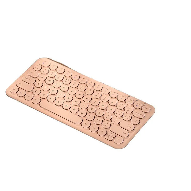 Mute ultra-thin wireless white keyboard and mouse set with USB receiver on a desk.