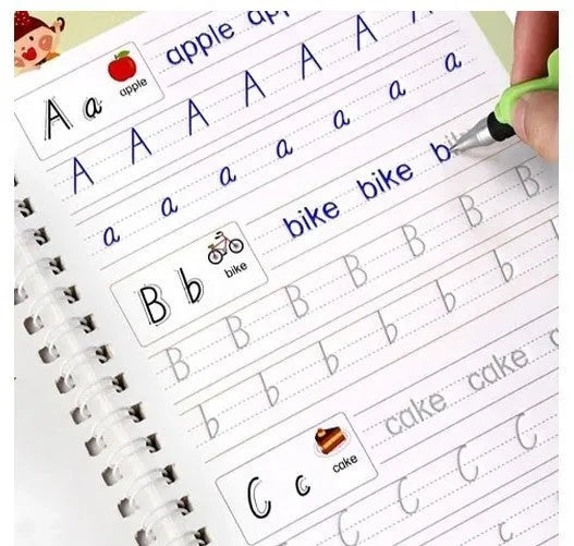 Hard cover magic practice writing book set with disappearing ink for calligraphy exercises