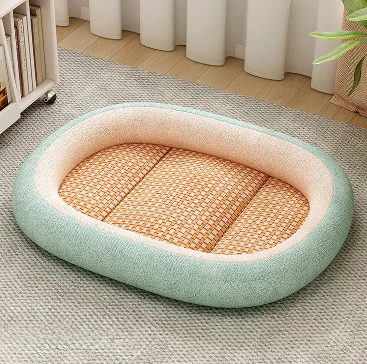 Removable washable pet nest bed for dogs and cats in various colours and sizes.