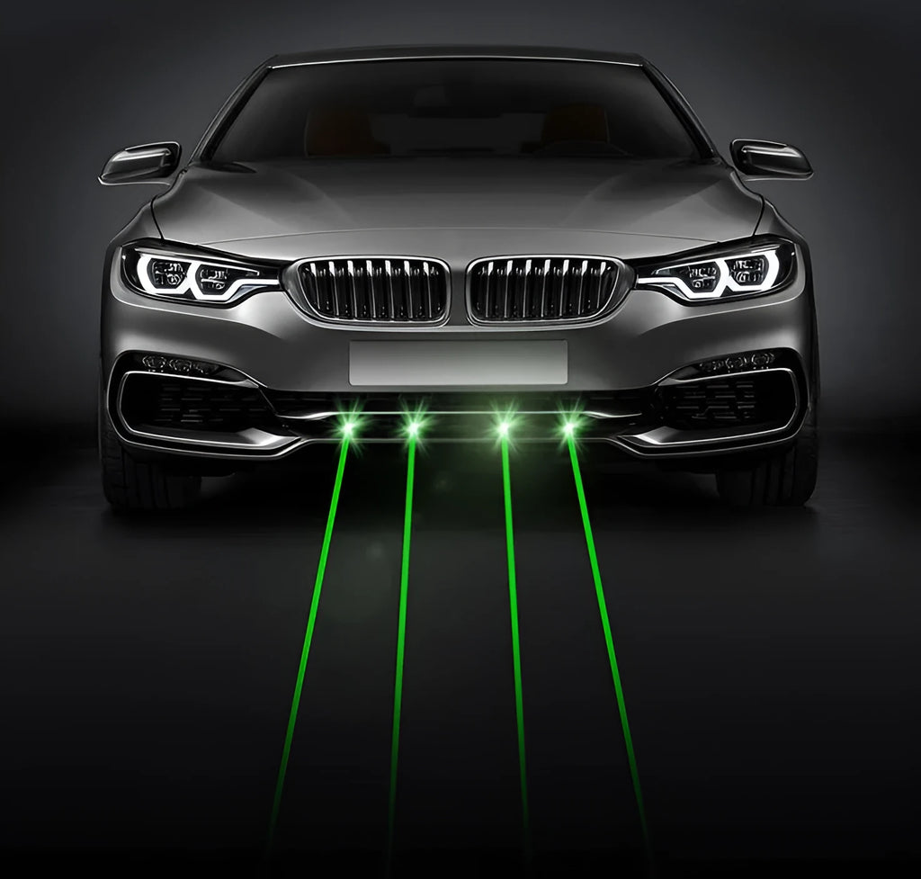 Green laser fog warning light 100mw aluminium housing for car and truck 66x43mm