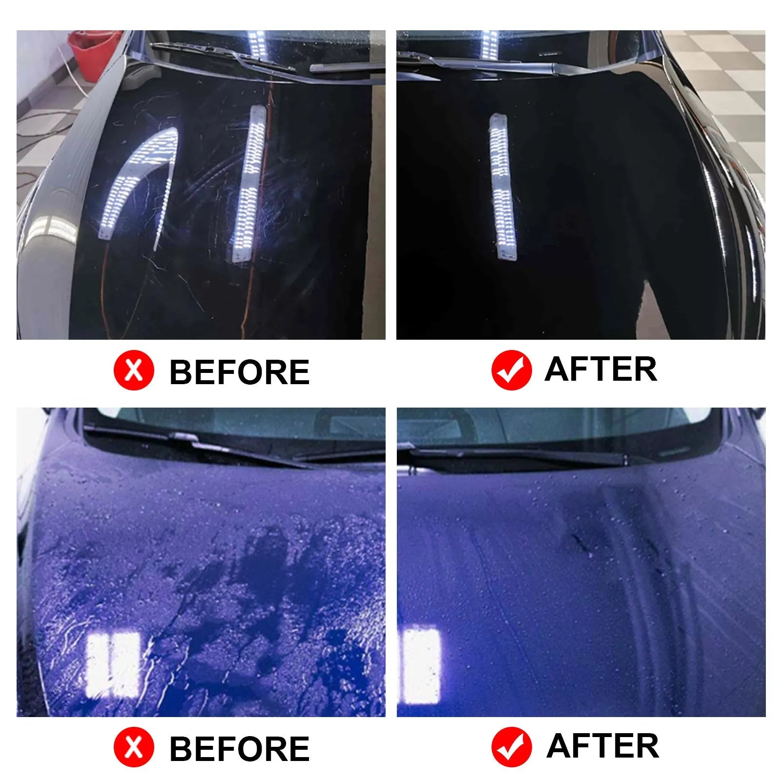 Automotive graphene ceramic coating kit with 70ml bottle, sponge, towel, gloves and coating cloths