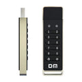 Metal-shell encrypted USB flash drive with fingerprint security and password protection features