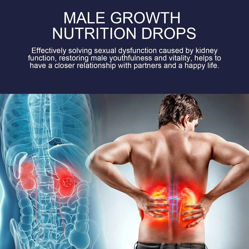 30ml bottle of male body nutrition drops skincare serum for universal skin types