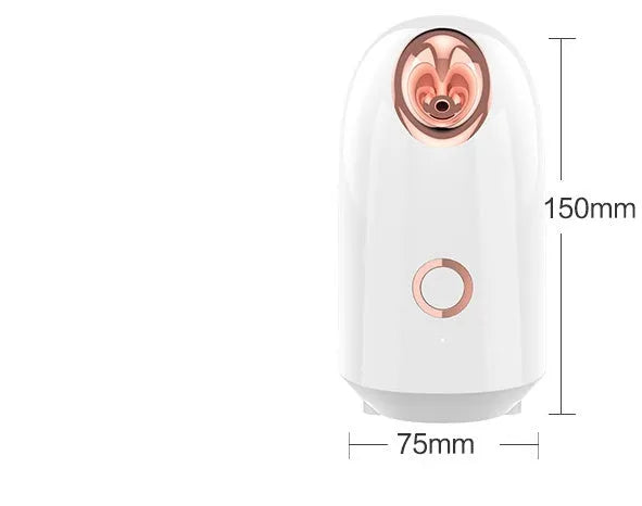 White steam facial spray hydration apparatus with 150ml water tank and 220V USA plug