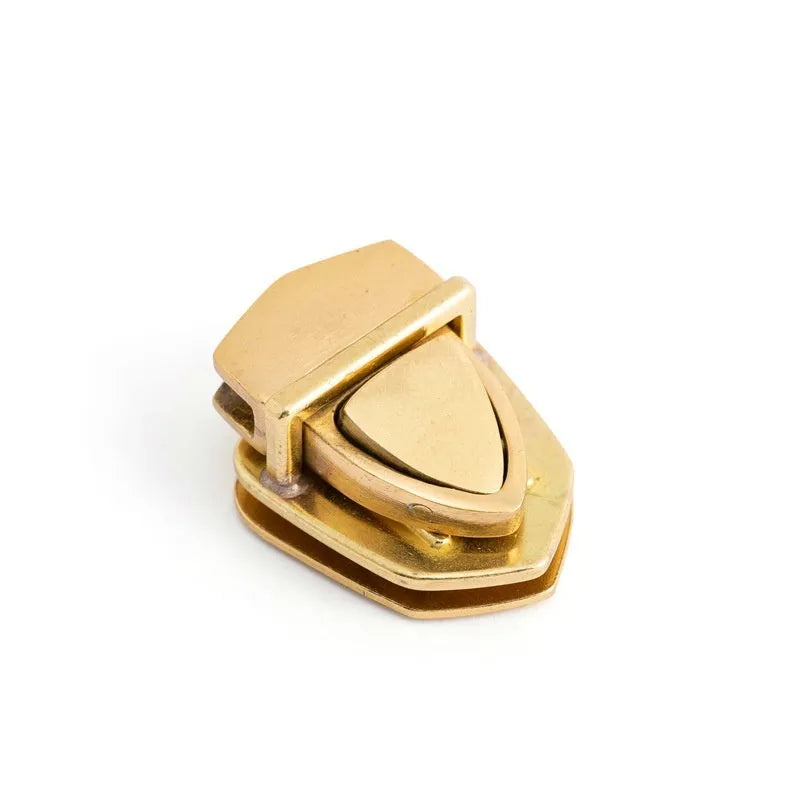 Pure brass bag hardware duck tongue mortise lock for luggage repair, 29.5mm by 26mm and 26mm sizes