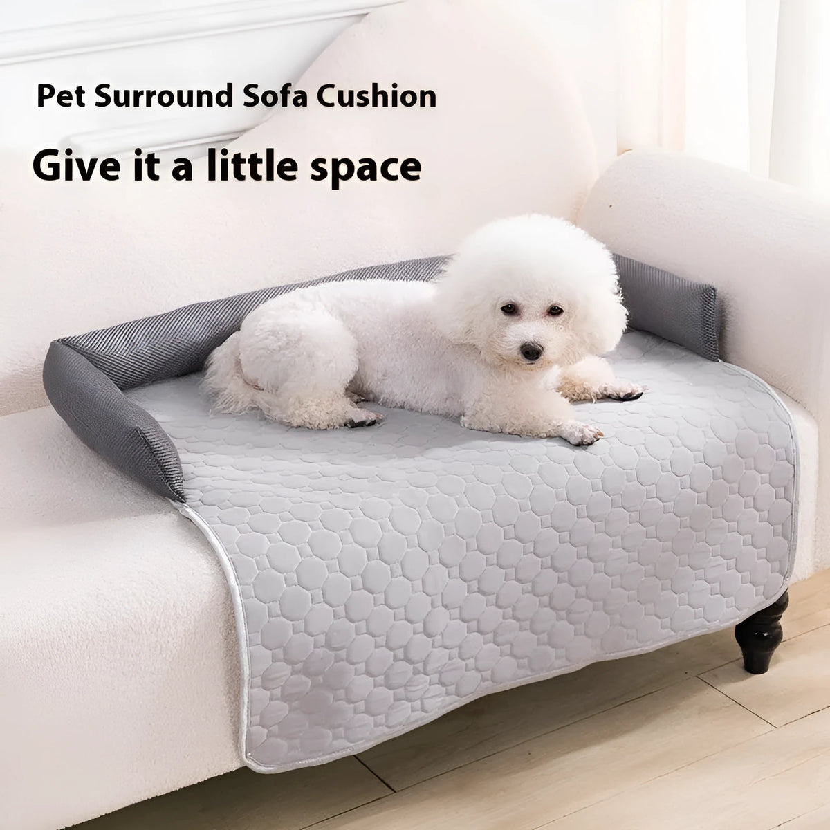 75x75cm ice silk pet cushion with latex ice pad in dark grey, blue, light grey, green, dark blue, khaki, pink or light blue