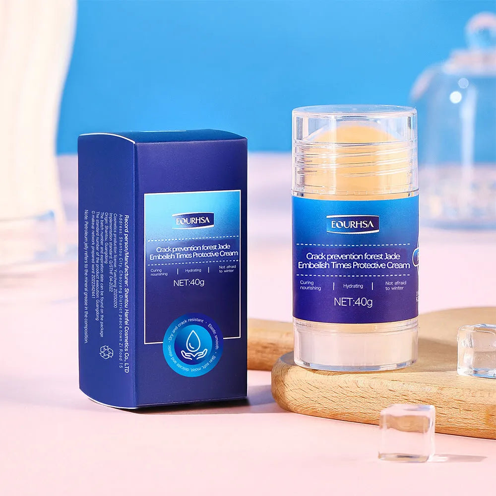 Moisturiser solid stick for dry hands and feet in various scent options