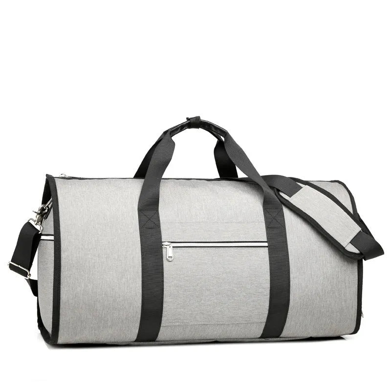 Gray business travel bag size 55x26x31 cm cabin carry on for work trips