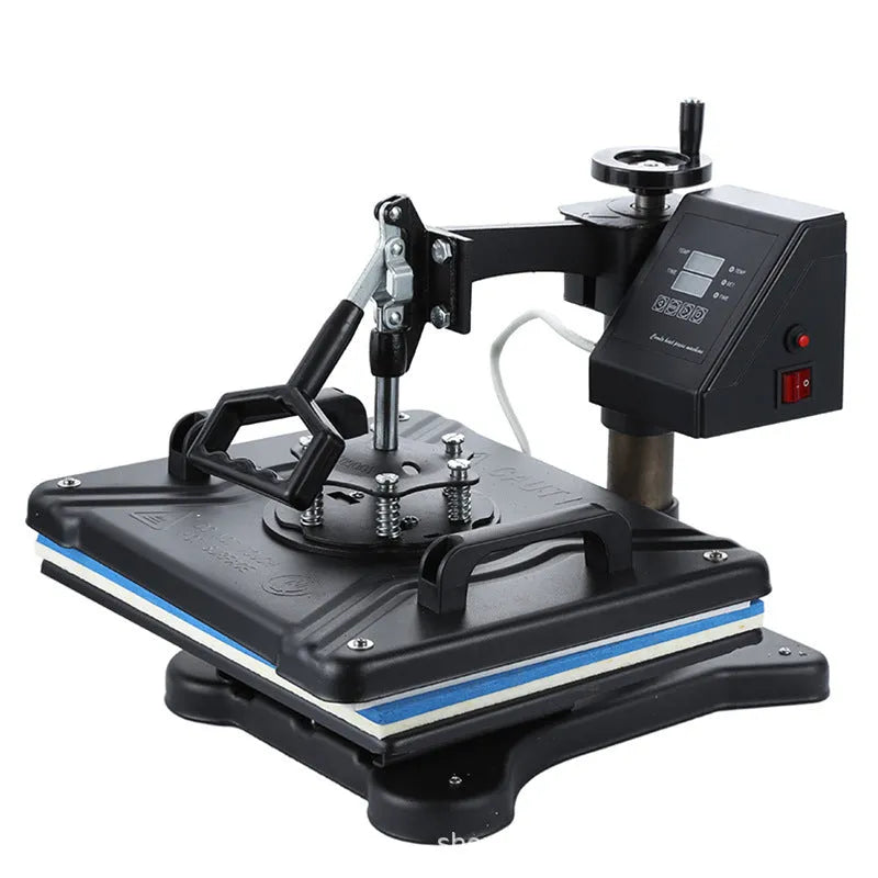 Black heat transfer machine with 70cm slate plate for T-shirt thermal printing