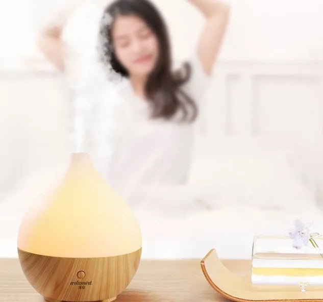 Asakusa wood grain finish 100ml USB aroma diffuser with vase shape for home aromatherapy
