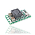 Green 25x21mm DC-DC buck converter module for 12-24V to 5V conversion