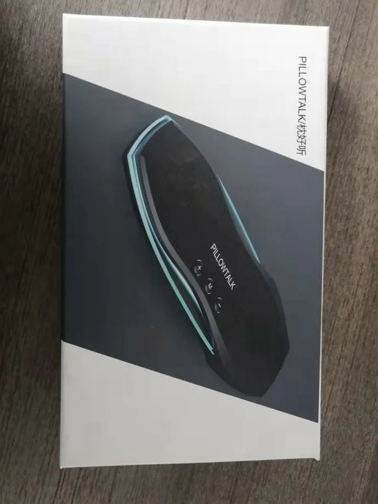 Black wireless Bluetooth in-ear headphones with USB charging cable