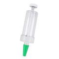 Compact 12 cm long plastic mini planter tool for sowing seeds in pots and trays.