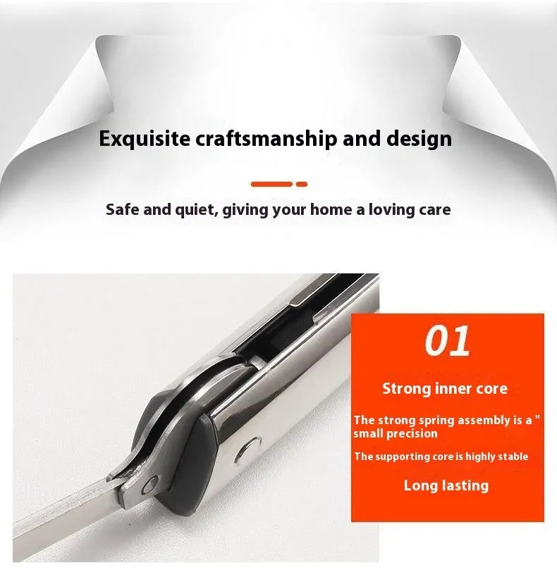 Cold rolled steel tatami cabinet support rod with elastic jackstay for flap-up doors.