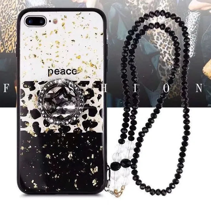 Leopard print TPU back cover case for Samsung Galaxy and Apple iPhone smartphones.