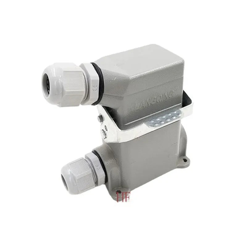 Rectangular hot runner plug connector core HDC-HE-006-1-6 with copper silver plated contacts for industrial automation
