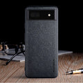 Google Pixel 6 series phone case in PU leather with business classic lychee skin texture