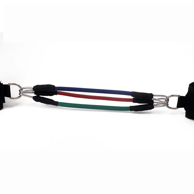 Black taekwondo training pull rope set for explosive leg force resistance training
