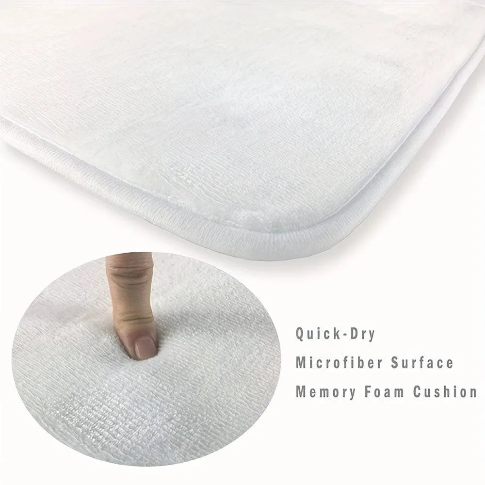 Simple digital printing flannel flocking carpet in square 45x75cm dimensions