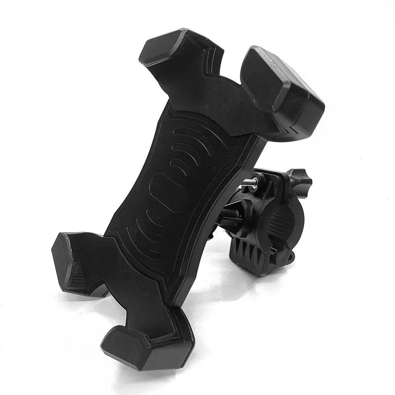 Automatic Locking Motorcycle Phone Holder Car Mount Universal for Mobile Phones ABS Plastic and Silicone Construction Bicycle and Motorcycle Compatibility Black Colour Options