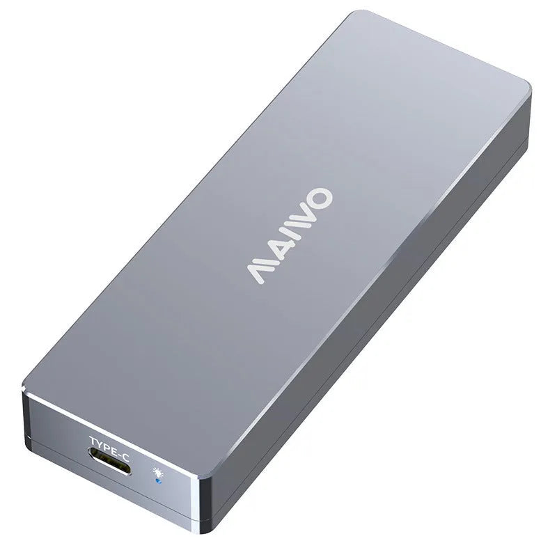 M.2 SATA to USB Type-C external hard drive enclosure with aluminium body and installation toolkit