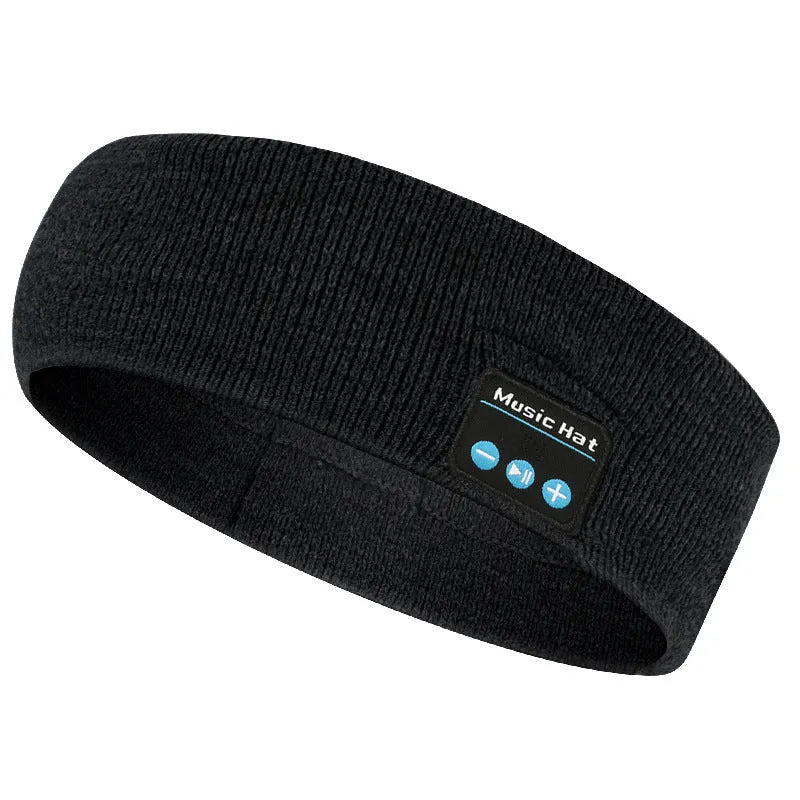 Bluetooth sports headband with removable washable sweatband in three colour options