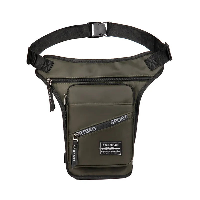 Men's waterproof nylon cycling leg bag in multiple colours for sports and outdoor use