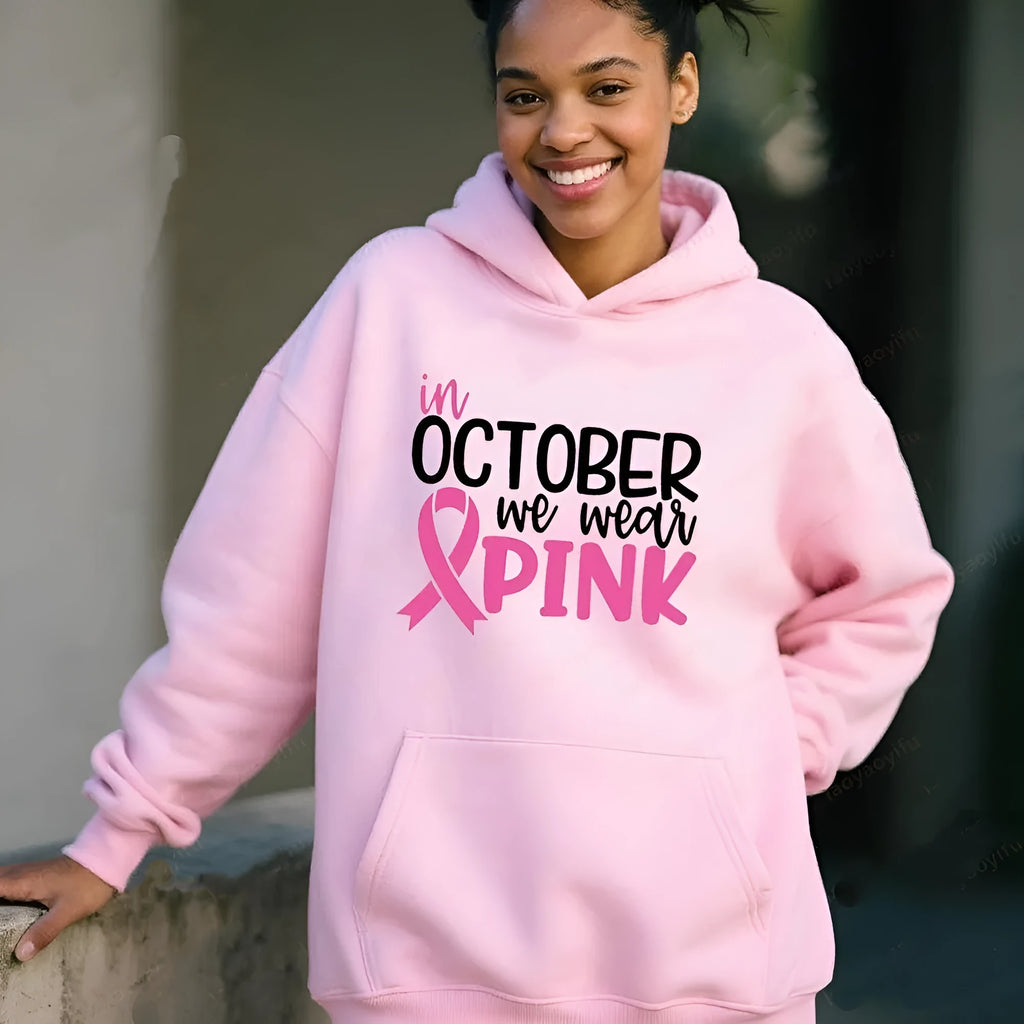 Pullover hoodie sweatshirt with hot stamping craft and side seam pockets in street fashion style