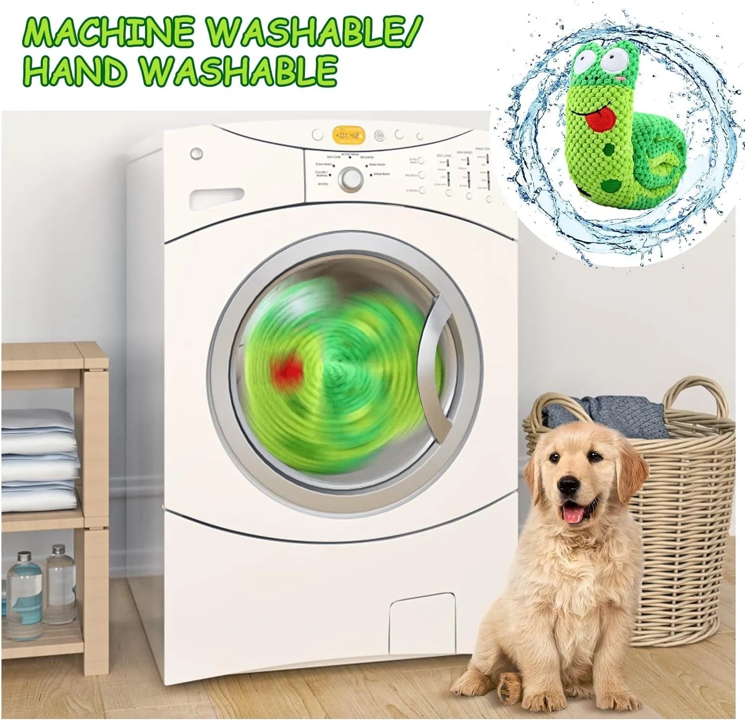 Interactive dog puzzle toy with squeakers in transformable snail design for foraging games