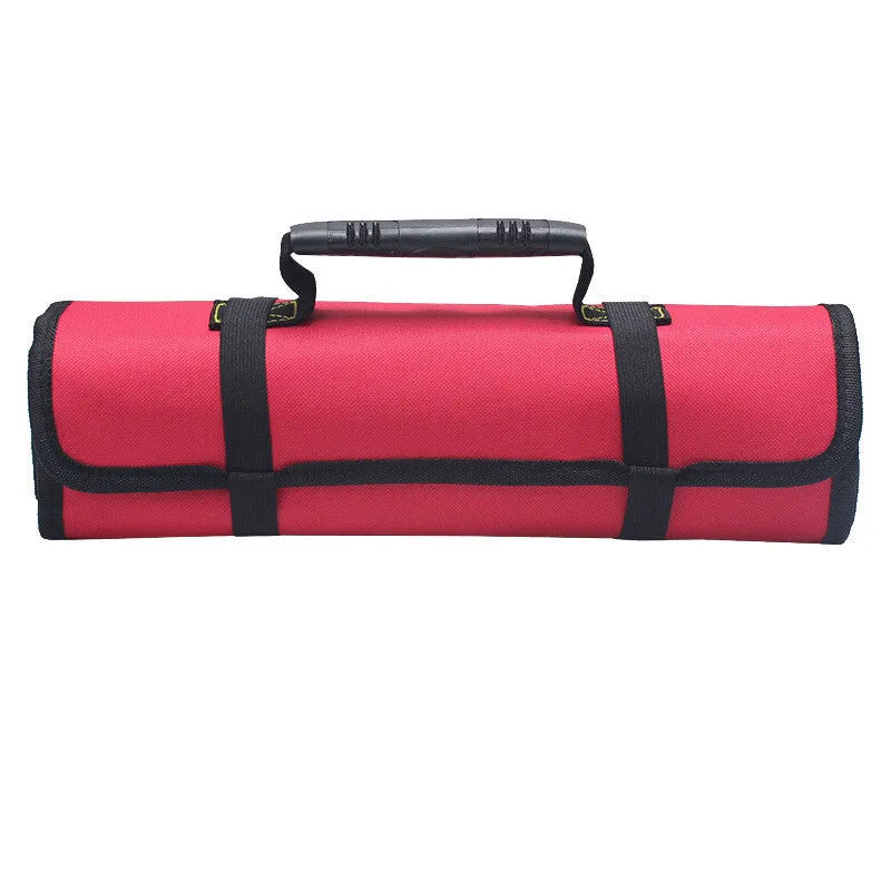 Thickened electrician storage bag in Oxford cloth with foldable design and three-dimensional construction