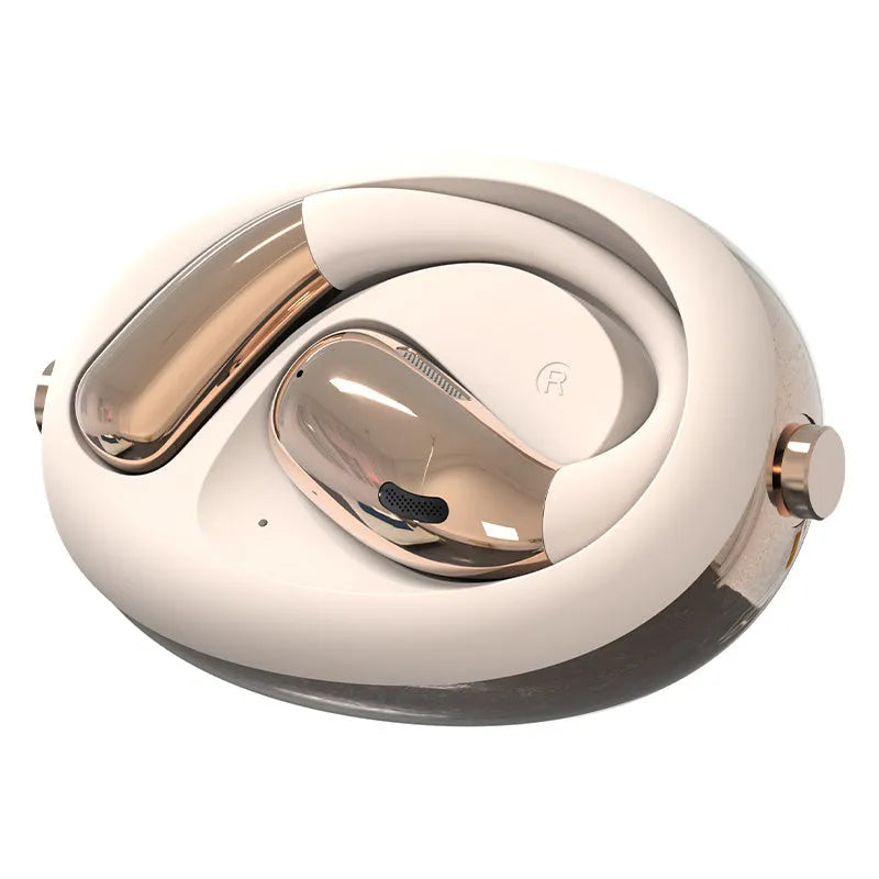 Wireless Bluetooth headset with AI translation and noise reduction, ear hook design, PC ABS material, black colour