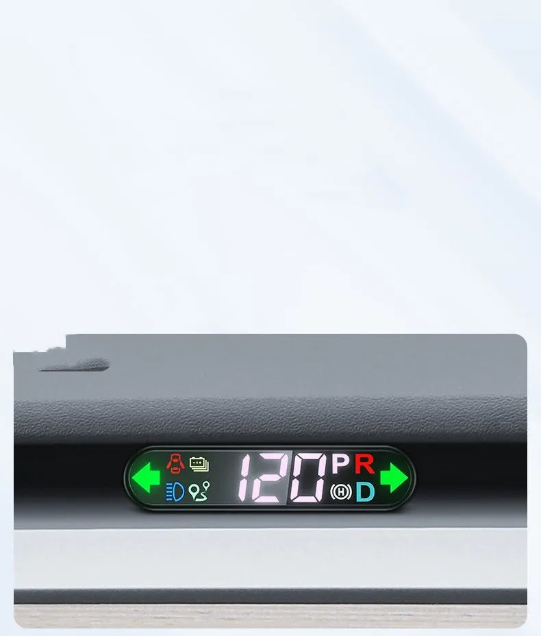 Tesla Model 3 Y air meter speed sub-screen LCD display mounted on air conditioning outlet