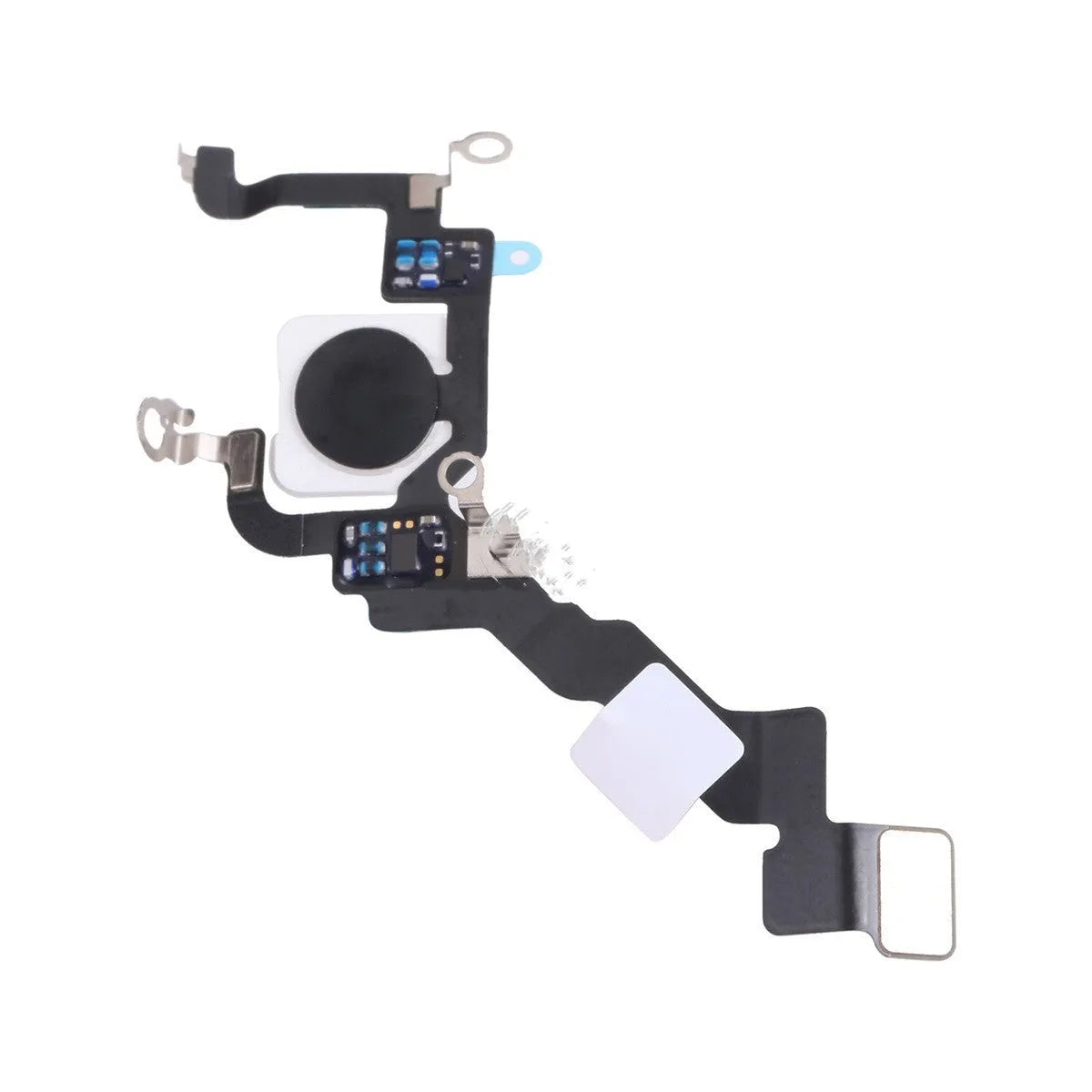 Original iPhone 13 Pro rear flashlight cable on white background