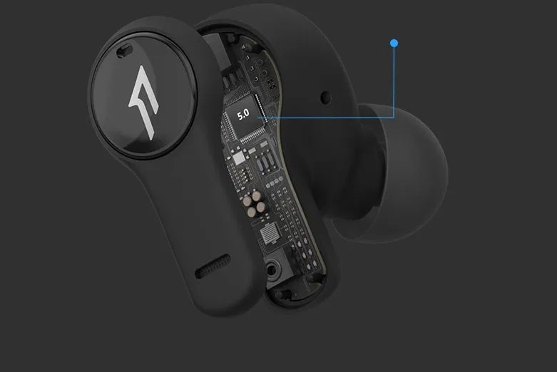 Waterproof true wireless Bluetooth sports headphones in white or black colours