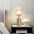 Modern simplicity decorative lamp with metal holder and glass body, 40x20cm, for living room or study