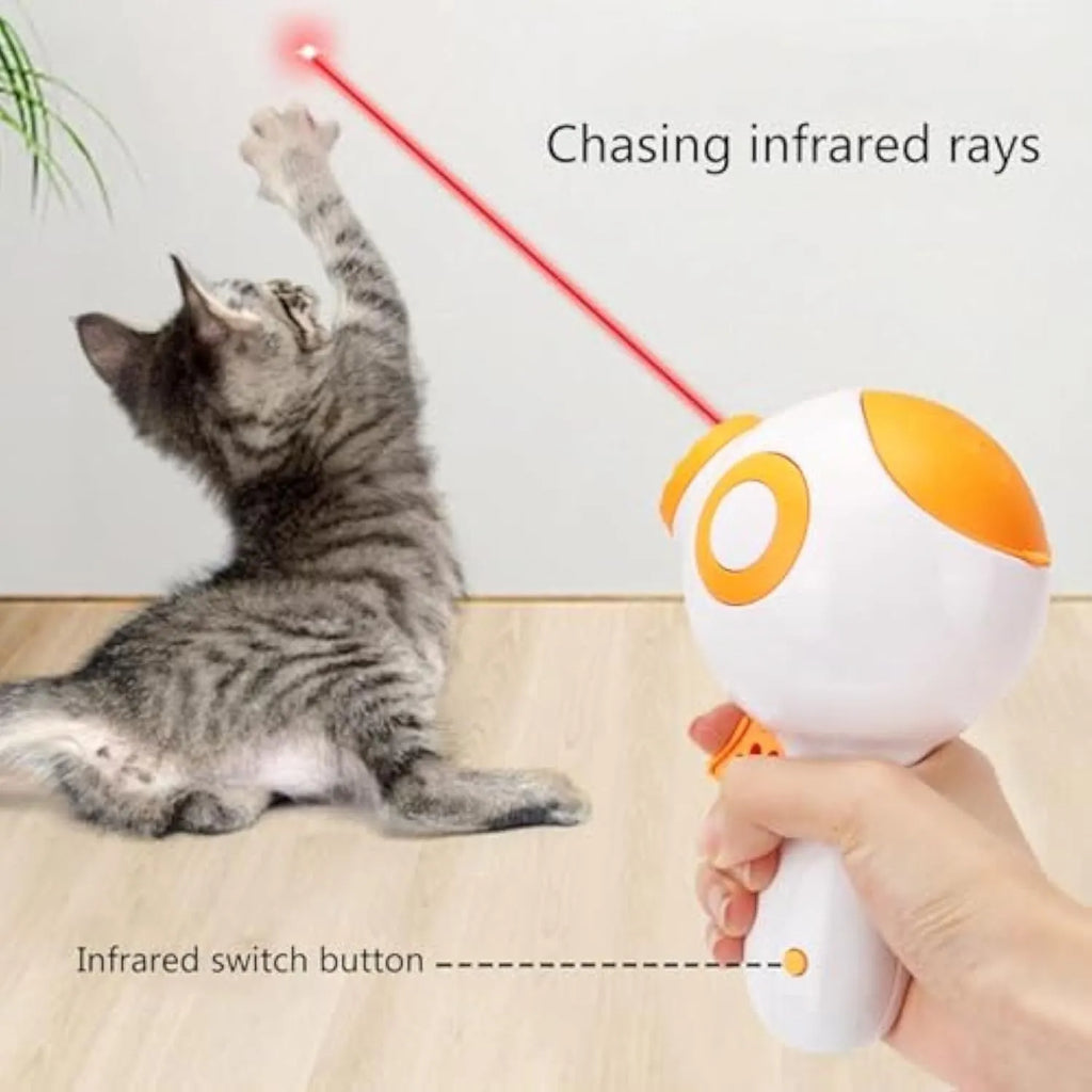 Green dog treat launcher toy with automatic food dispenser for pet training