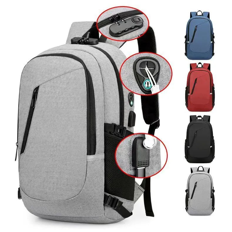 Oxford cloth computer backpack in street style with 20-35 litre capacity for leisure travel