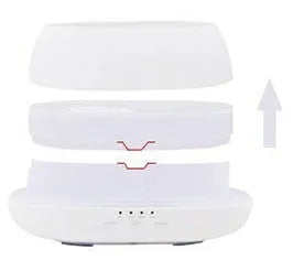 HOMEFISH white 500ml ultrasonic aroma diffuser with colourful LED light and IR remote control