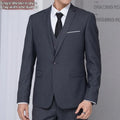 Men's Korean-style solid colour single-breasted business coat with one button and stick pocket