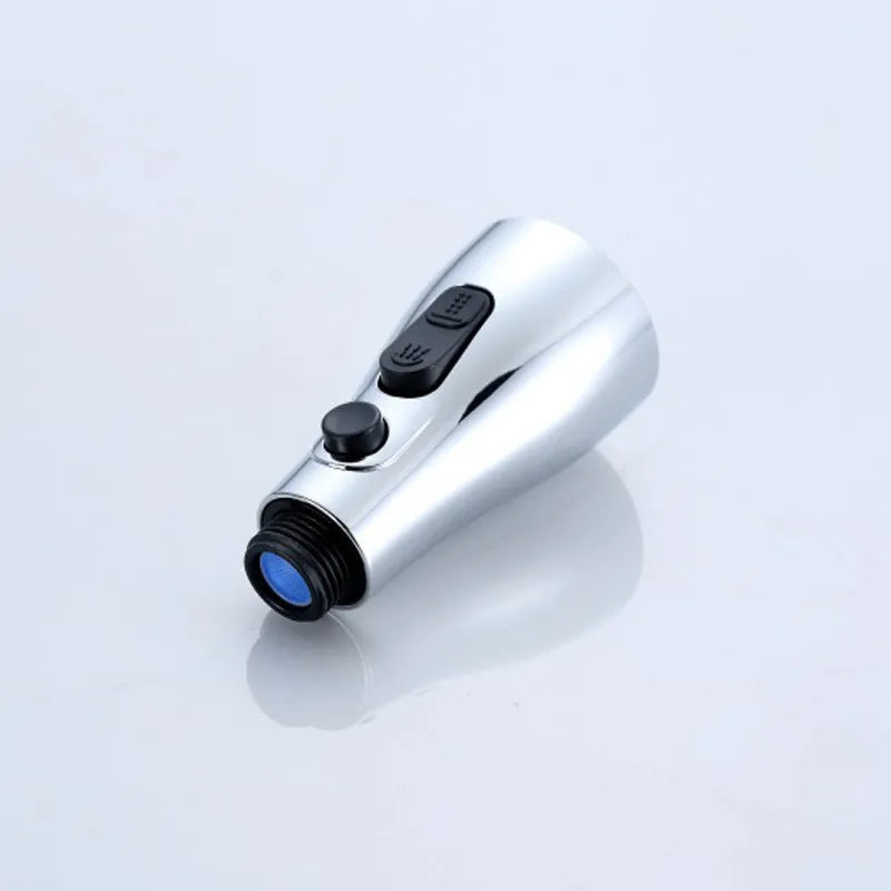 Universal pressurised kitchen faucet sprayer with rotating head and three water mode settings