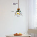 MD-0365 handmade glass chandelier bedside lamp with ABS chassis on ceiling