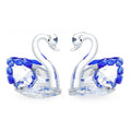 White crystal swan desktop decoration in modern simplicity style with colour options