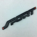 Silver metal car sticker with 3D effect for sports car exterior decoration