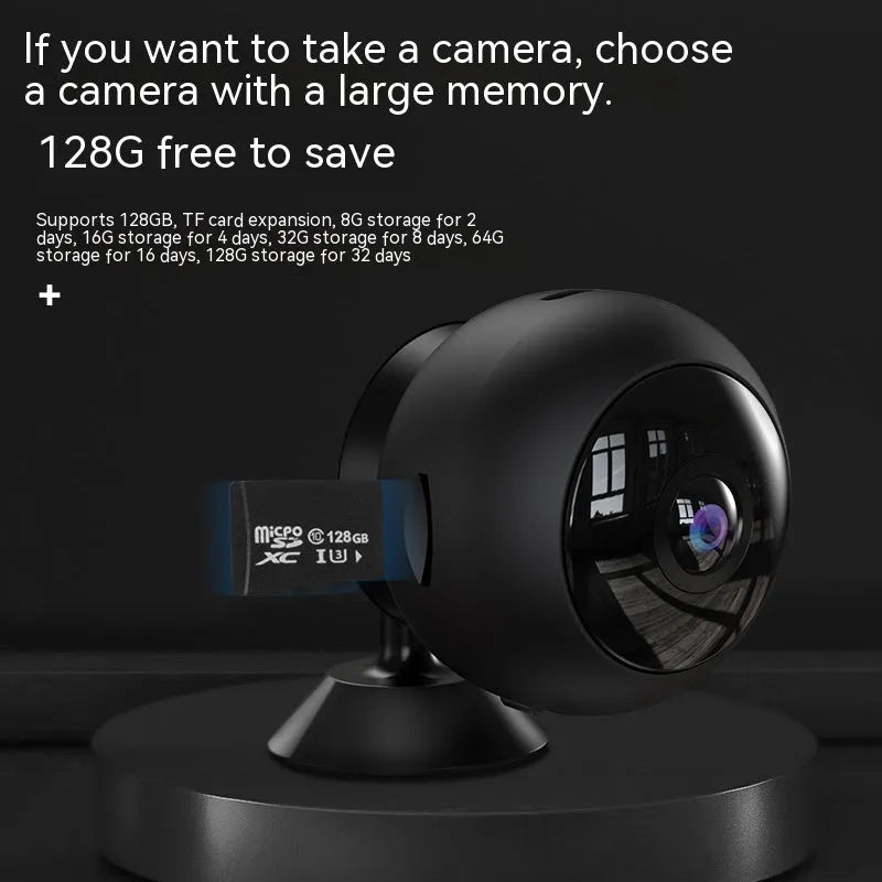 Wireless WIFI surveillance camera with 1080p resolution and 3.6 degree lens